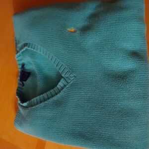 POLO RALPH LAUREN VNECK SWEATER SIZE L..LIGHT GREEN